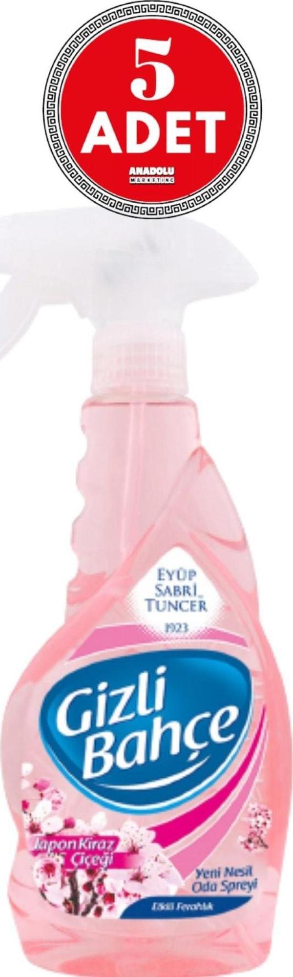 Eyüp Sabri Tuncer Gizli Bahçe Oda Kokusu Japon Kiraz Çiçeği 500 ml x 5 Adet - Image 1