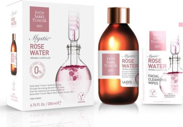 Eyüp Sabri Tuncer Mistik Gül Suyu Cam Şişe 200 ml ve Pj Body Splash Love Kisses 250 ml Bayan - Image 1