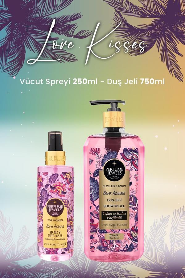 Eyüp Sabri Tuncer Love Kisses Vücut Spreyi 250 ml ve Duş Jeli 750 ml - Image 1