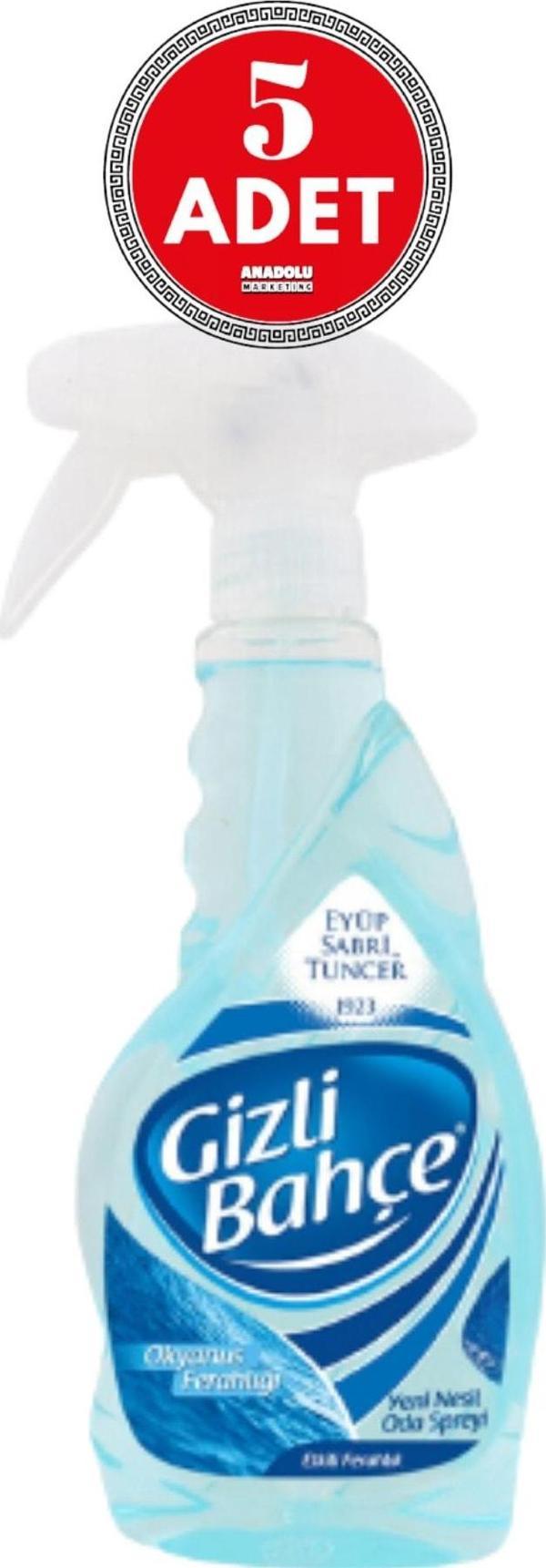 Eyüp Sabri Tuncer Gizli Bahçe Oda Kokusu Okyanus Ferahlığı 500 ml x 5 Adet - Image 1