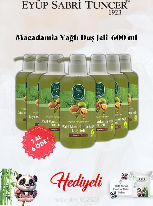 Eyüp Sabri Tuncer Macadamia Yağlı Duş Jeli 7 AL 6 ÖDE ve Rosie Hediye - Image 1