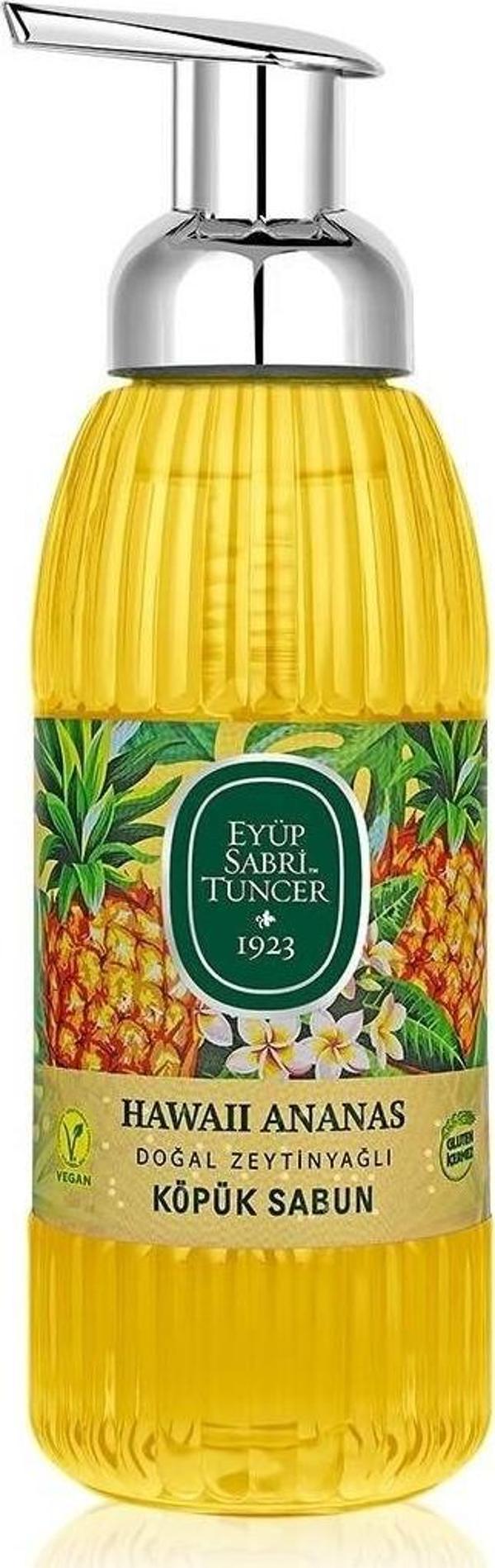 Eyüp Sabri Tuncer Hawaii Ananas Doğal Zeytinyağlı Köpük Sabun 500 Ml - Image 1