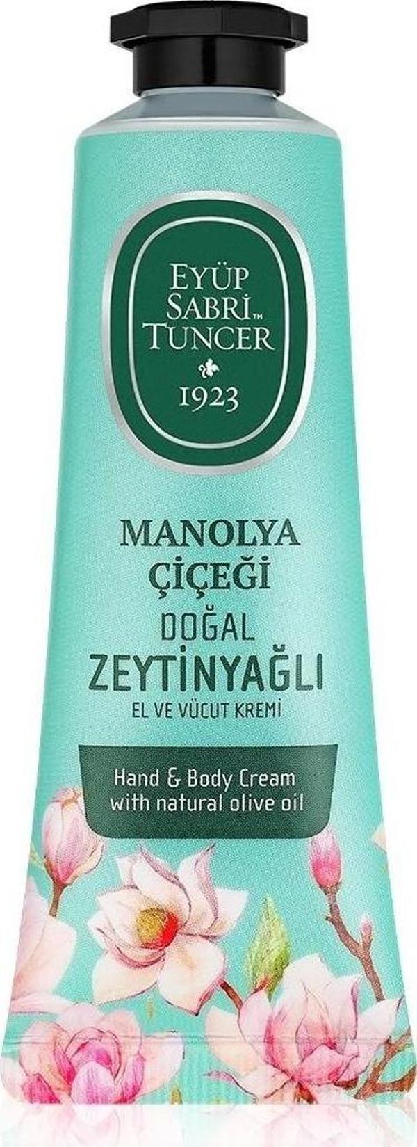 Eyüp Sabri Tuncer Manolya Çiçeği Doğal Zeytinyağlı El Ve Vücut Kremi 50 Ml - Image 1