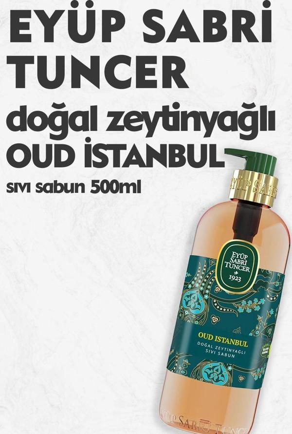 Eyüp Sabri Tuncer Oud İstanbul Doğal Zeytinyağlı Sıvı Sabun 500 ml - Image 1