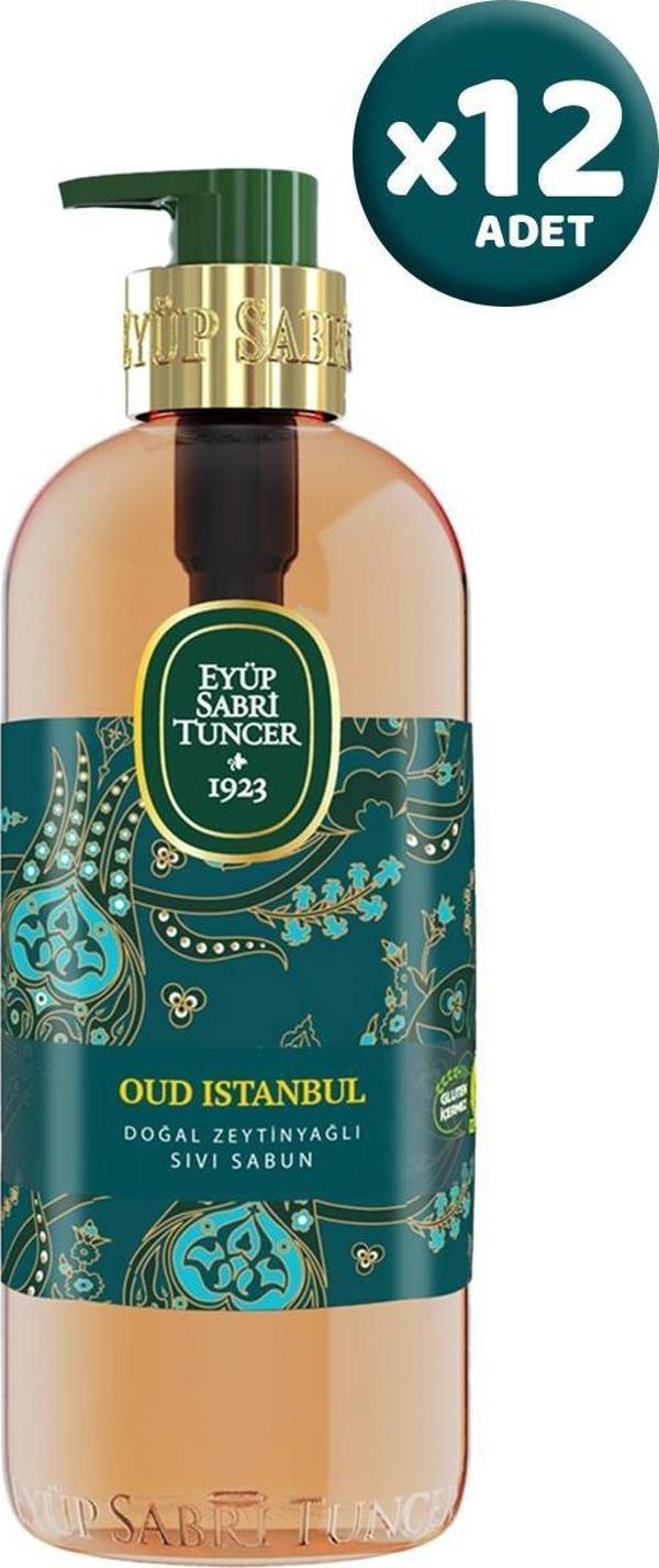 Eyüp Sabri Tuncer Oud İstanbul Doğal Zeytinyağlı Sıvı Sabun 500 ml x 12 Adet - Image 1