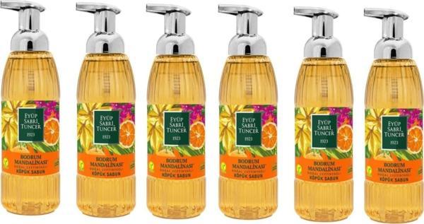 Eyüp Sabri Tuncer Zeytinyağlı Bodrum Mandalinası Köpük Sabun 500 ML x 6 - Image 1