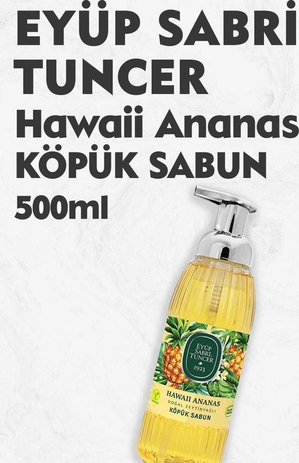 Eyüp Sabri Tuncer Zeytinyağlı Hawaii Ananas Doğal Zeytinyağlı Köpük Sabun 500 ml - Image 1