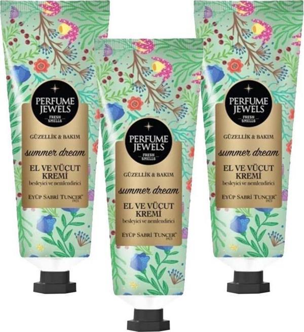 Eyüp Sabri Tuncer Perfume Jewels Summer Dream El Kremi 50ML x 3 - Image 1