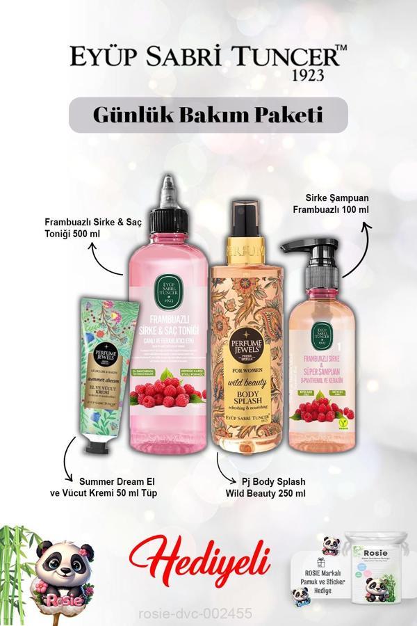Frambuaz Şampuan ve Tonik  Vücut Spreyi Wild Beauty, Summer Dream Krem ve Rosie - Image 1