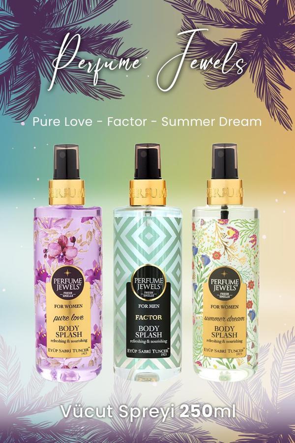 Eyüp Sabri Tuncer Vücut Spreyi Pure Love, Factor ve Summer Dream - Image 1