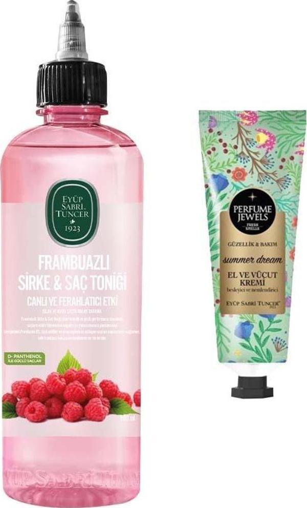 Frambuazlı Sirke & Saç Toniği 500 ml Ve Perfume Jewels Summer Dream El Kremi 50ML - Image 1