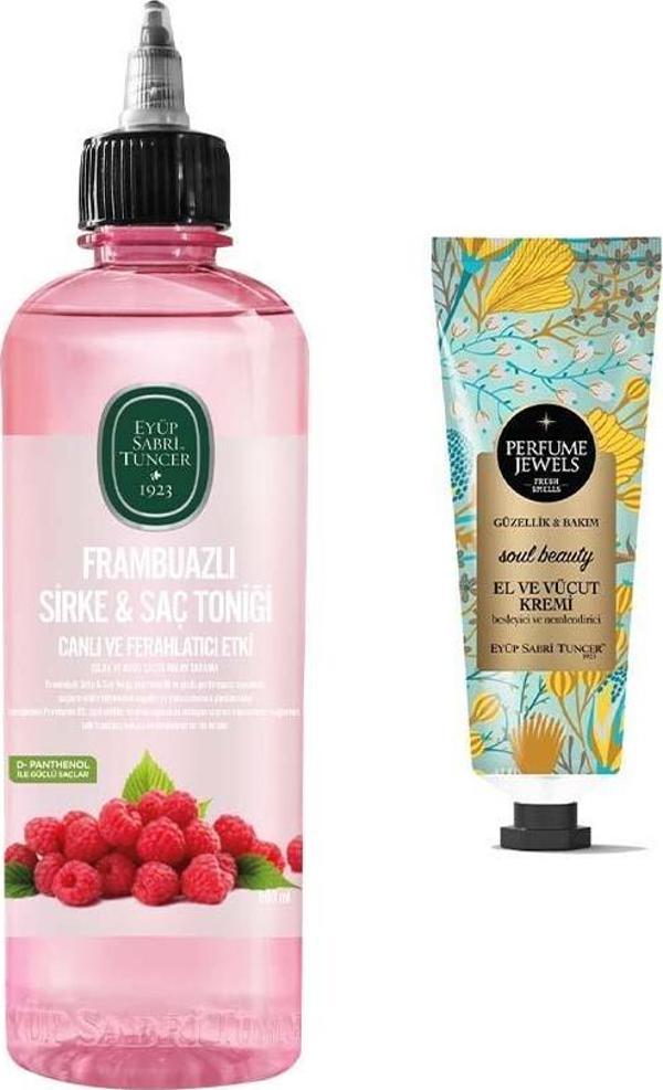 Frambuazlı Sirke & Saç Toniği 500 ml Ve Soul Beauty El ve Vücut Kremi 50 ml - Image 1