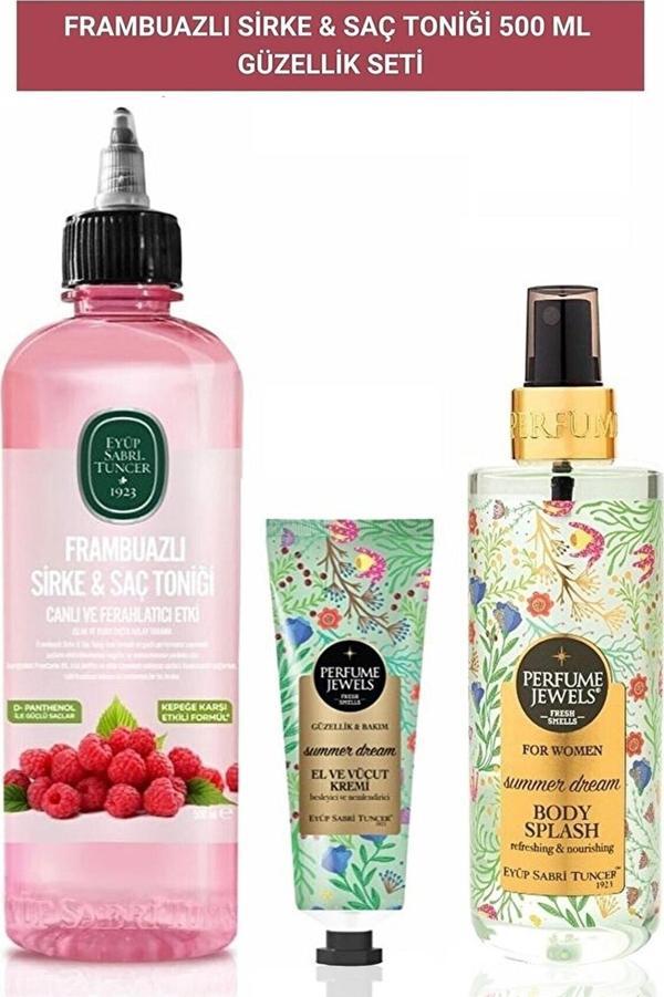Frambuazlı Sirke & Saç Toniği 500 ml, Summer Drem Krem ve Sprey - Image 1