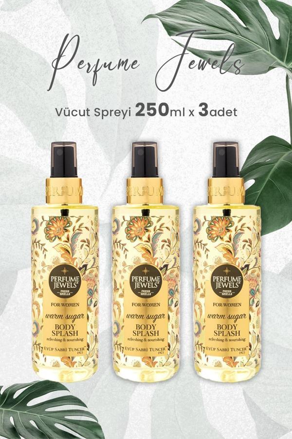 Eyüp Sabri Tuncer Pj Body Splash Warm Sugar 250 ml x 3 Adet - Image 1
