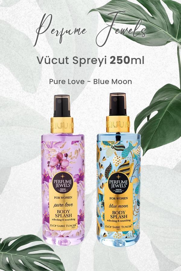 Eyüp Sabri Tuncer Pj Body Splash Pure Love 250 ml ve Blue Moon 250 ml - Image 1