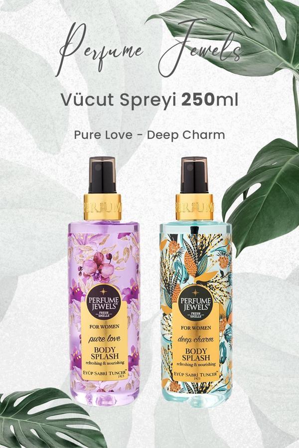 Eyüp Sabri Tuncer Pj Body Splash Pure Love 250 ml ve Deep Charm 250 ml - Image 1