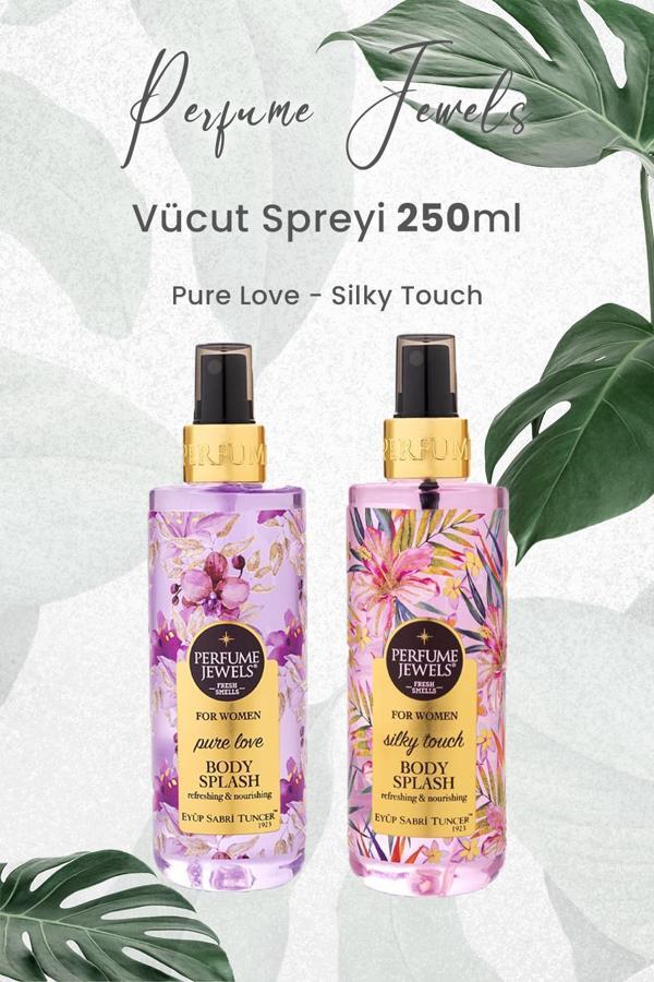 Eyüp Sabri Tuncer Pj Body Splash Pure Love 250 ml ve Silky Touch 250 ml - Image 1