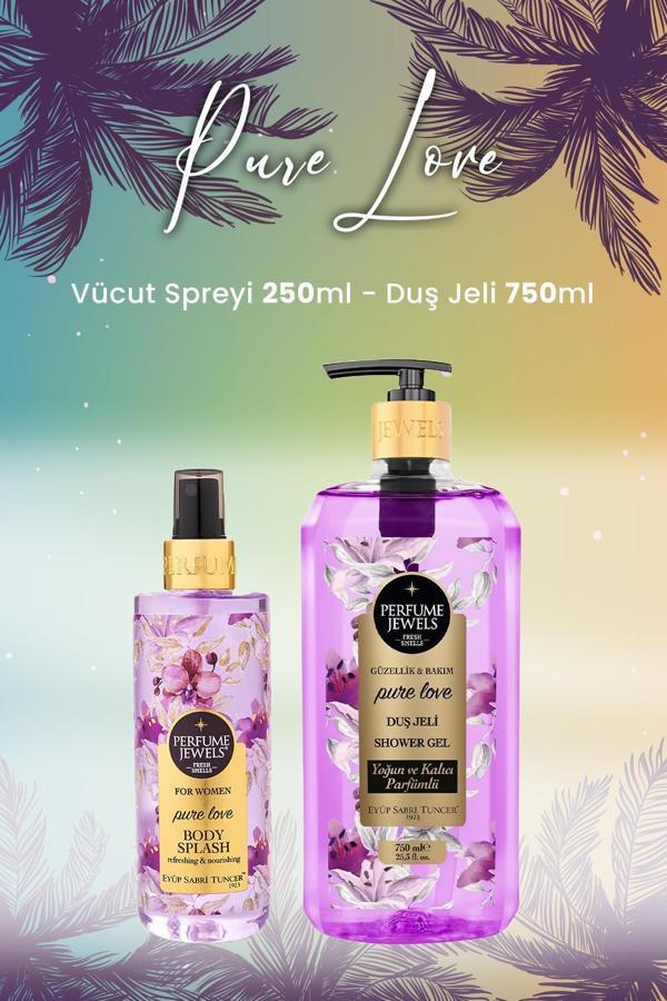 Eyüp Sabri Tuncer Pure Love Vücut Spreyi 250 ml ve Duş Jeli 750 ml - Image 1