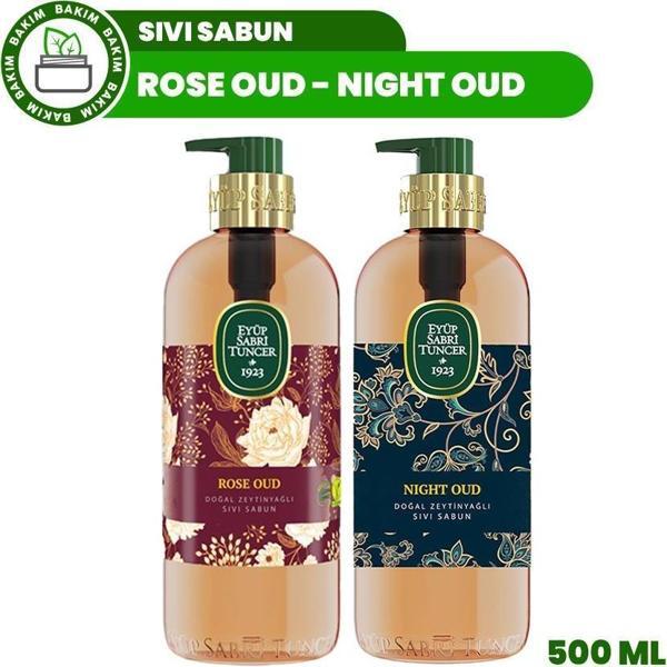 Eyüp Sabri Tuncer Rose Oud ve Night Oud Doğal Zeytinyağlı Sıvı Sabun 500 ml - Image 1