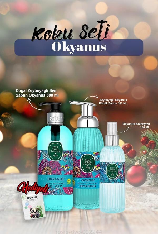 Okyanus Kolonya 150ml, Köpük ve Sıvı Sabun 500ml ve Rosie Pamuk - Image 1