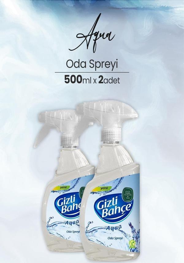 Eyüp Sabri Tuncer Yeni Nesil Oda Spreyi Aqua 500 ml x 2 Adet - Image 1
