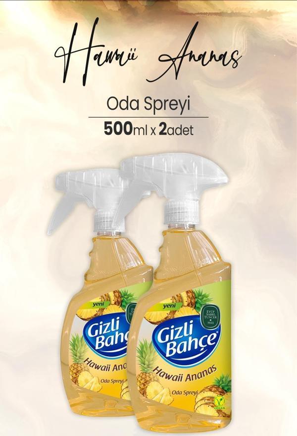Eyüp Sabri Tuncer Yeni Nesil Oda Spreyi Hawaii Ananas 500 ml x 2 Adet - Image 1