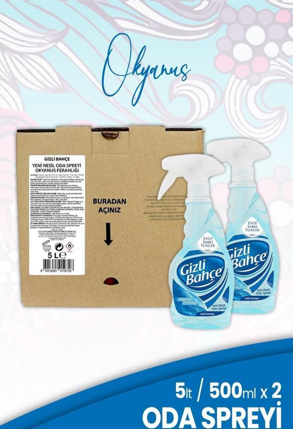 Eyüp Sabri Tuncer Yeni Nesil Oda Spreyi Okyanus 5 lt ve 500 ml x 2 Adet - Image 1
