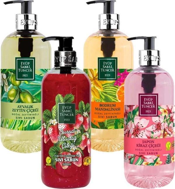 Eyüp Sabri Tuncer Sıvı Sabun Seti 4'lü Pake 500 ml - Image 1