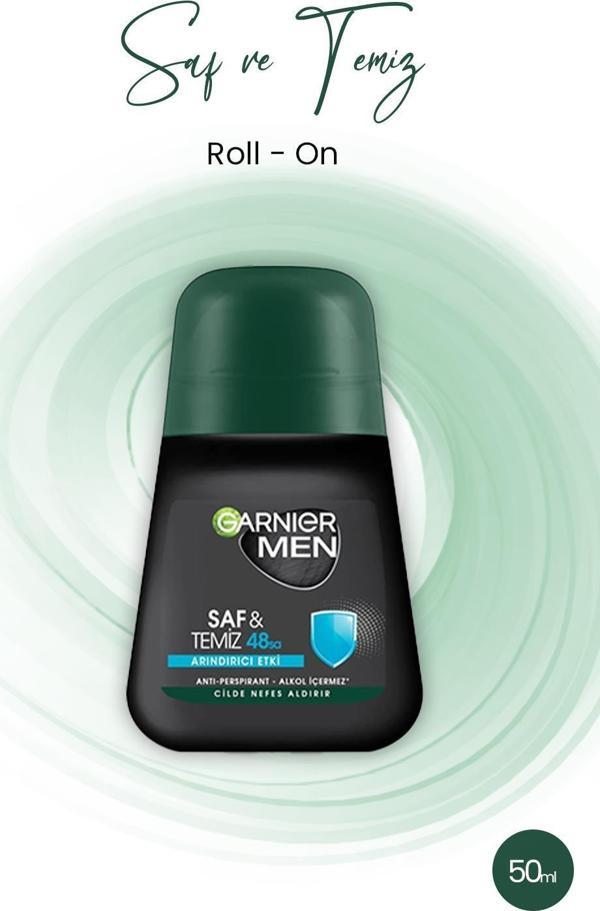 Garnier Men 48H Saf ve Temiz Roll-On 50 ml - Image 1