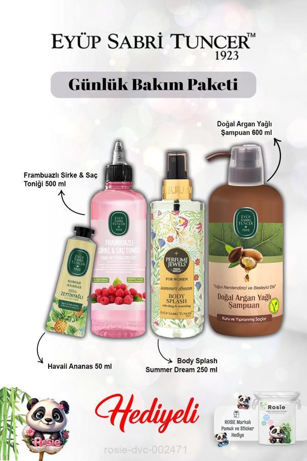 Krem Hawaii Ananas, Summer Dream Vücut Spreyi, Frambuaz Tonik, Argan Şampuan ve Rosie - Image 1