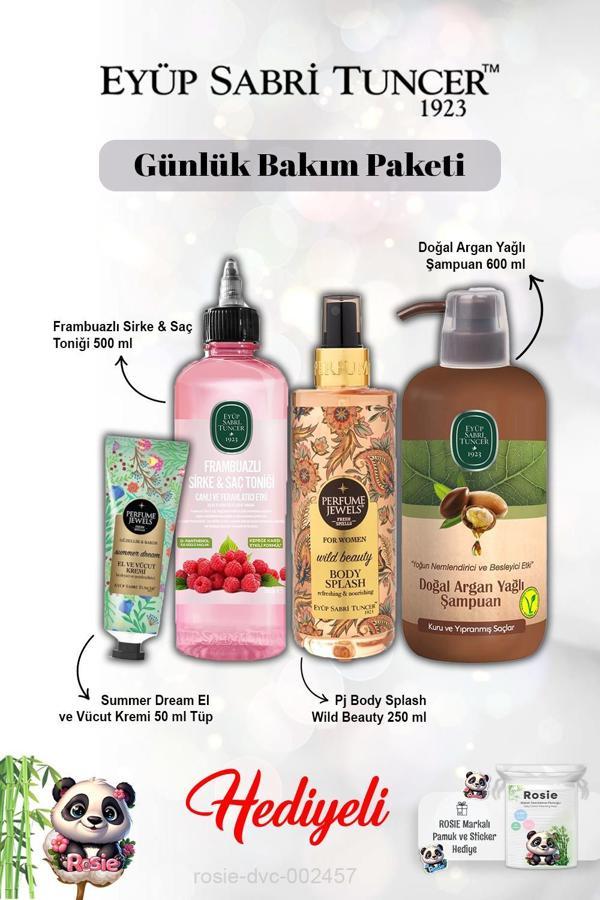 Krem Summer Dream,Vücut Spreyi Wild Beauty, Şampuan Argan, Frambuaz Tonik ve Rosie - Image 1