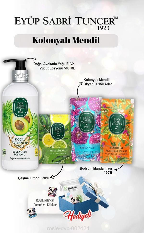 Limon 50'li, 150'li Okyanus ve Mandalinalı, Avokadolu Losyon 500 ml Rosie - Image 1