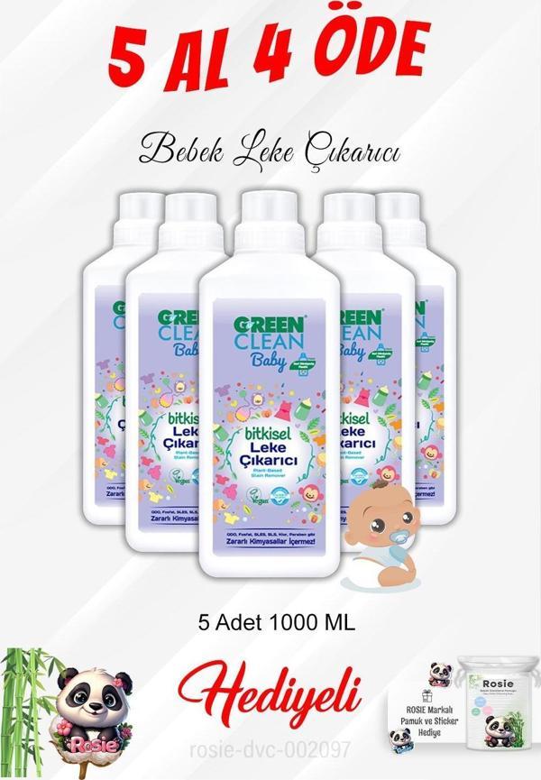 Bebek Leke Çıkarıcı 5 Al 4 Öde 1000 ML ve Rosie Pamuk - Image 1