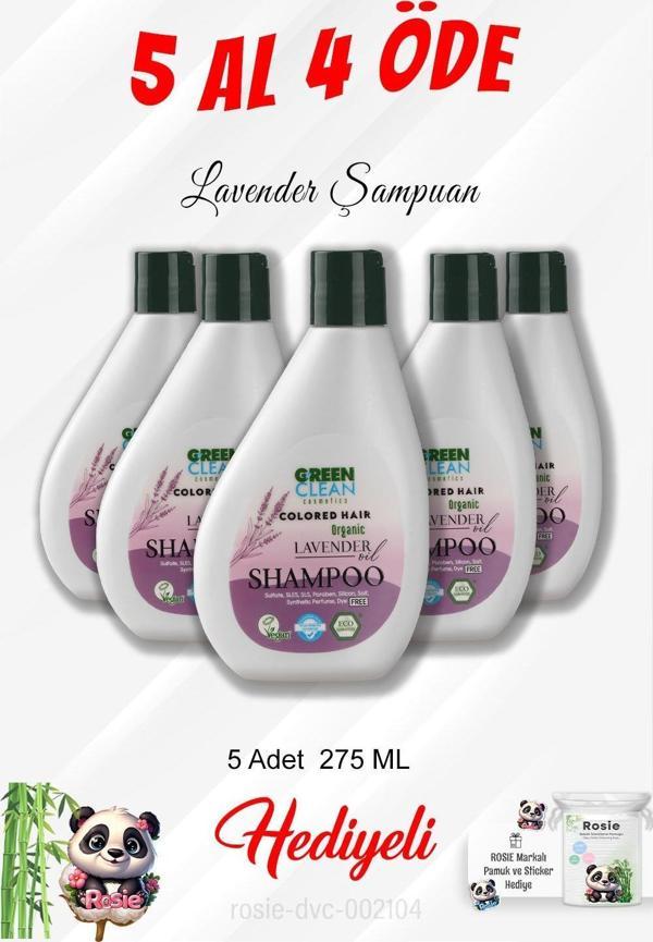 Lavender Şampuan 5 Al 4 Öde 275 ML ve Rosie Pamuk - Image 1