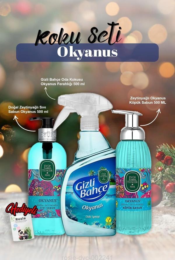 Sıvı ve Köpük Sabun 500ml, Oda kokusu 500ml Okyanus ve Rosie Pamuk - Image 1