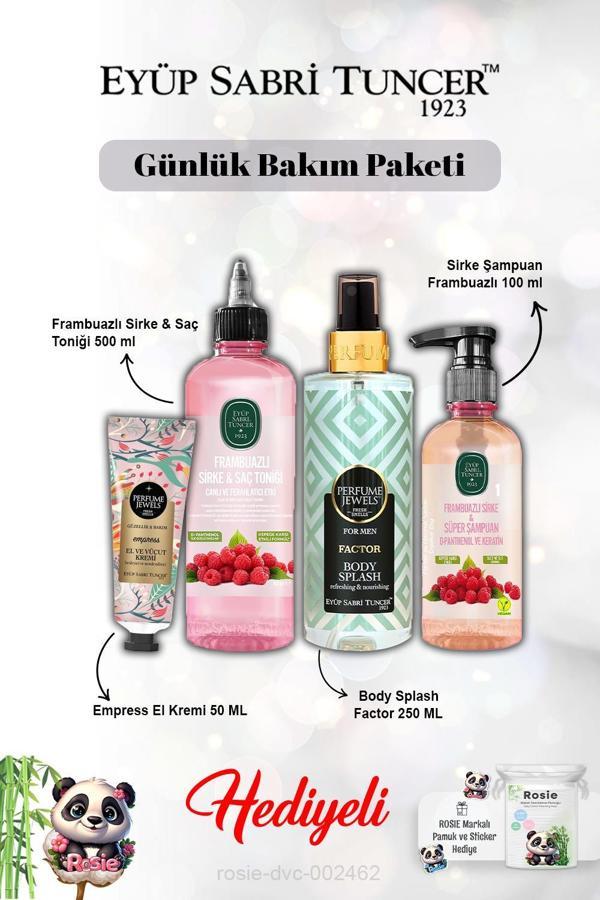 Splash Factor Vücut Spreyi,  Frambuaz Tonik ve Şampuan, The Empress Krem ve Rosie - Image 1