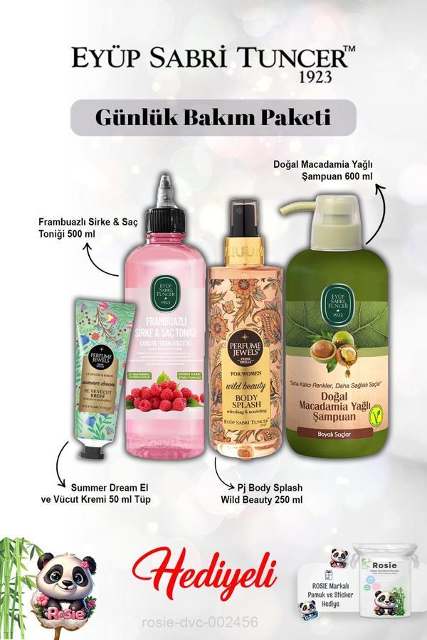Summer Dream Krem,Vücut Spreyi Wild Beauty, Frambuaz Tonik, Macadamia Şampuan ve Rosie - Image 1
