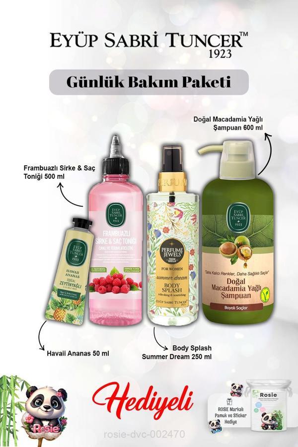 Summer Dream Vücut Spreyi, Frambuaz Tonik, Macadamia Şampuan, Krem Hawaii Ananas ve Rosie - Image 1