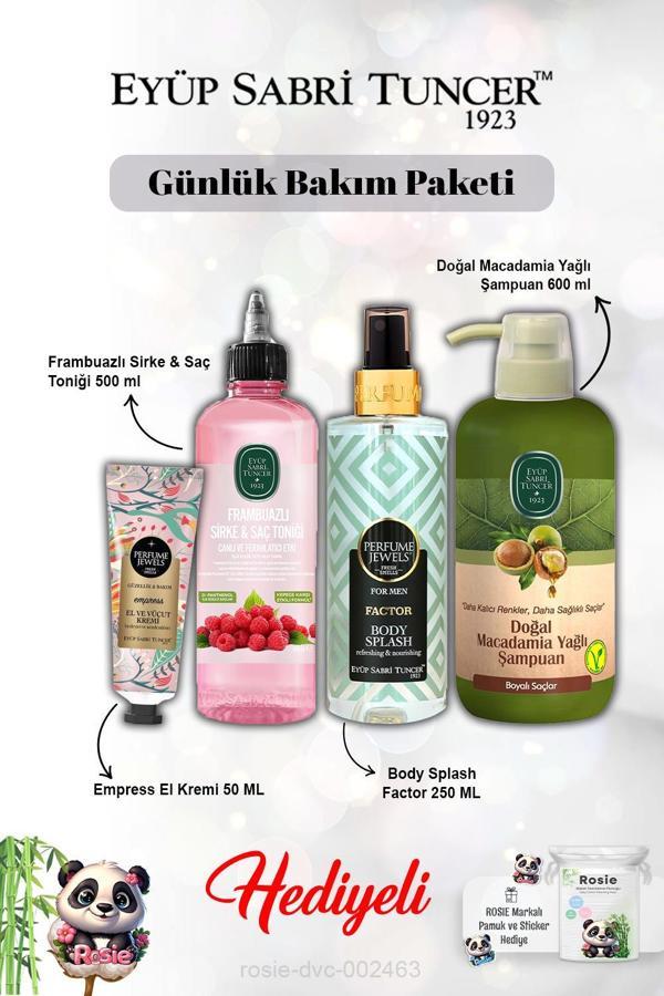 The Empress Krem, Vücut Spreyi Splash Factor, Frambuaz Tonik, Macadamia Şampuan ve Rosie - Image 1