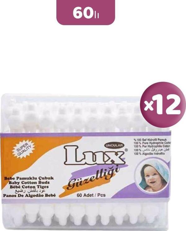 Lux Bebe Pamuk Çubuğu 60' lı x 12 - Image 1