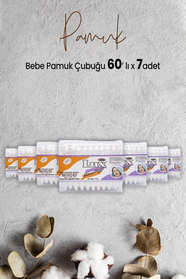 Lux Bebe Pamuk Çubuğu 60' lı x 7 Adet - Image 1