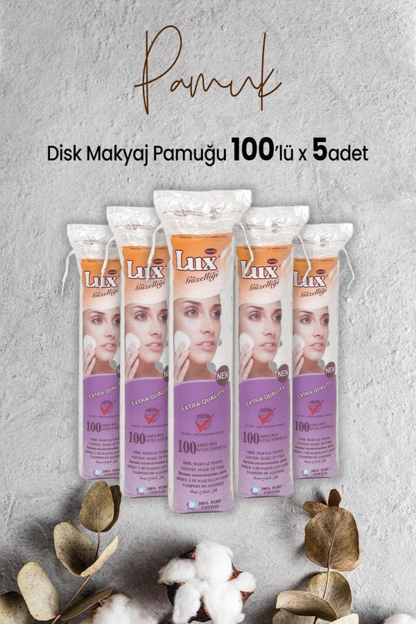 Lux Disk Makyaj Pamuğu 100'lü x 5 Adet - Image 1