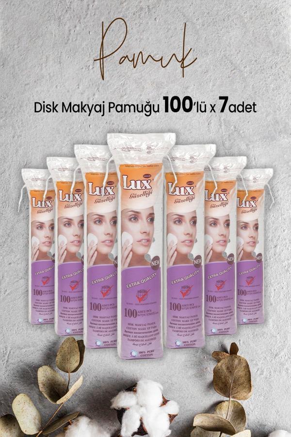 Lux Disk Makyaj Pamuğu 100'lü x 7 Adet - Image 1
