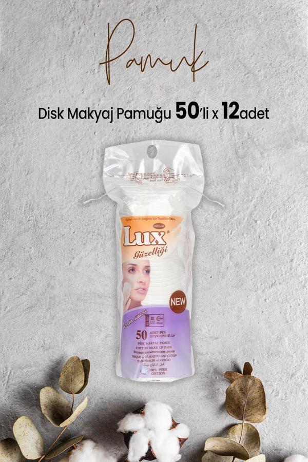 Lux Disk Makyaj Pamuğu 50'li x 12 Adet - Image 1