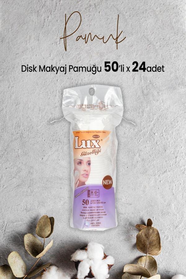 Lux Disk Makyaj Pamuğu 50'li x 24 Adet - Image 1