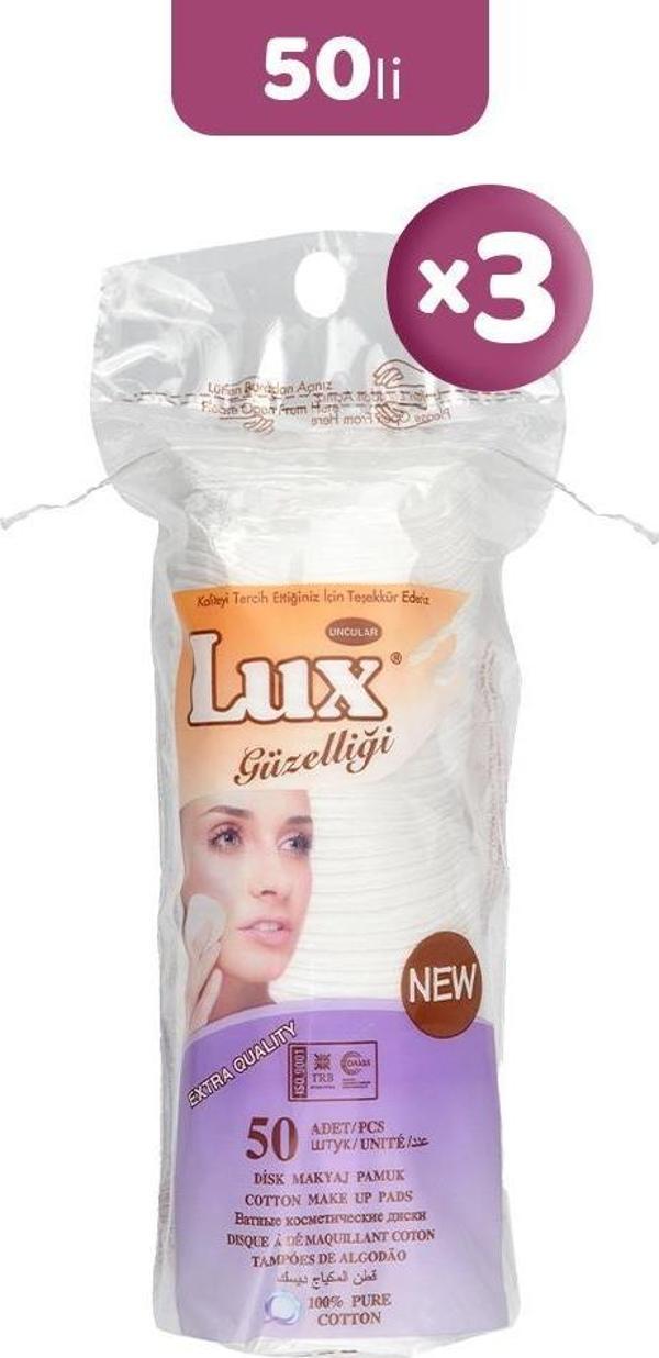 Lux Disk Makyaj Pamuğu 50'li x 3 - Image 1
