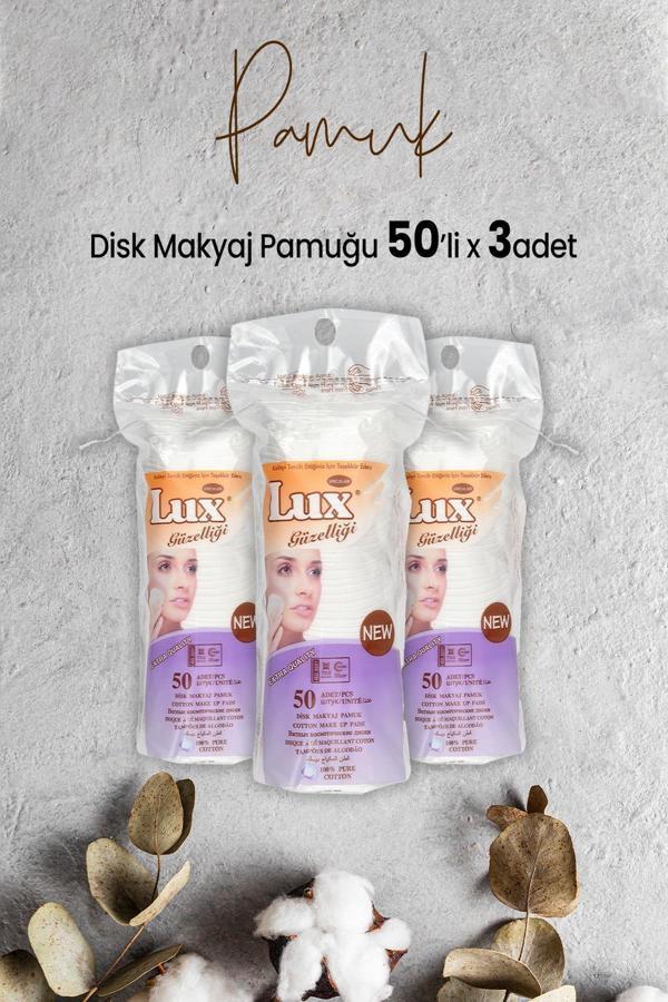 Lux Disk Makyaj Pamuğu 50'li x 3 Adet - Image 1