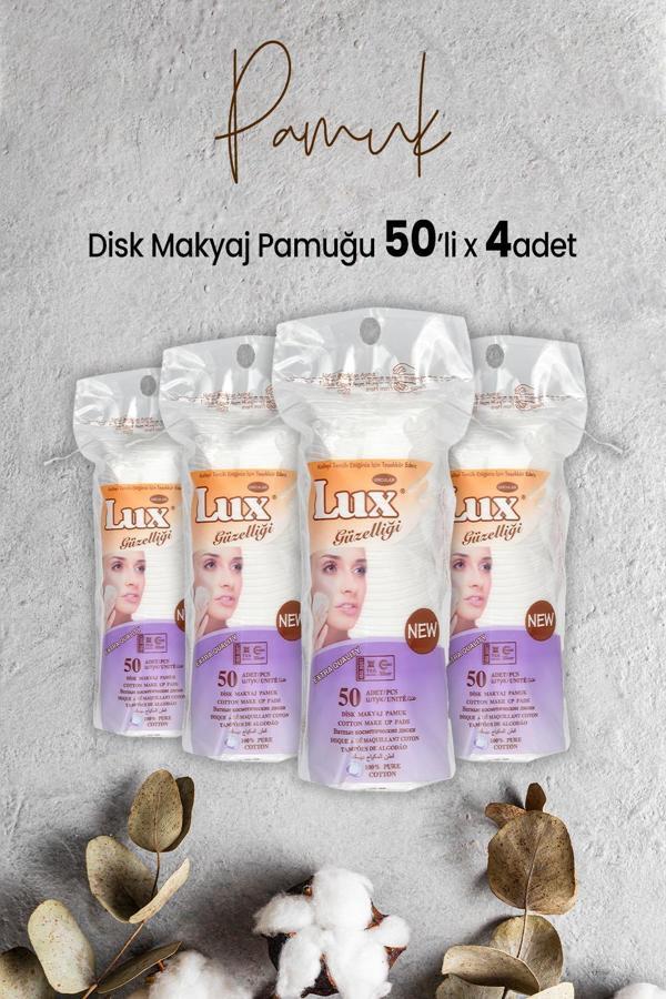 Lux Disk Makyaj Pamuğu 50'li x 4 Adet - Image 1