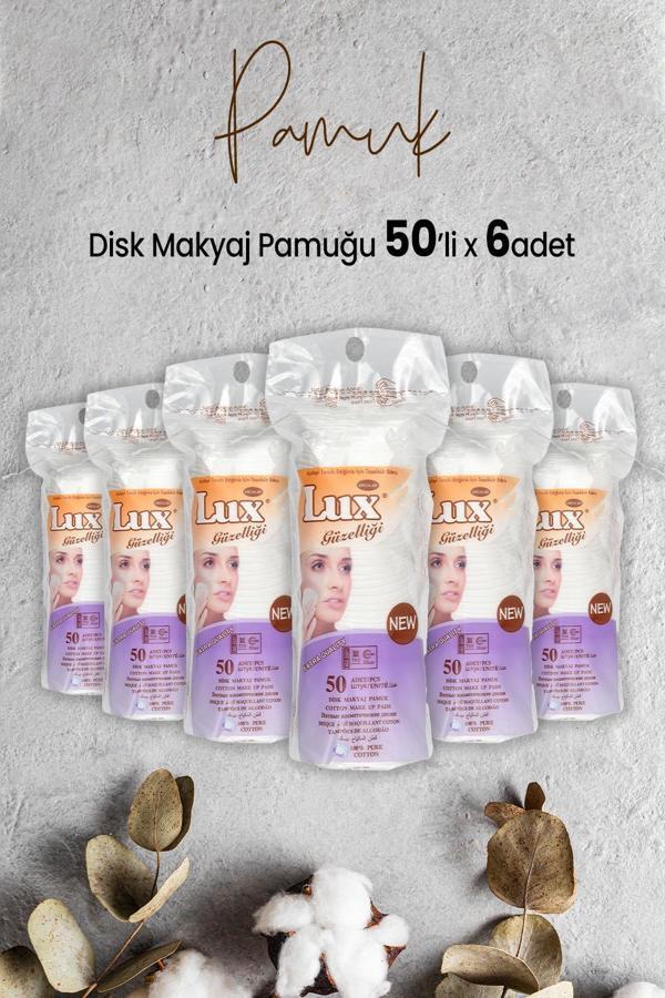 Lux Disk Makyaj Pamuğu 50'li x 6 Adet - Image 1