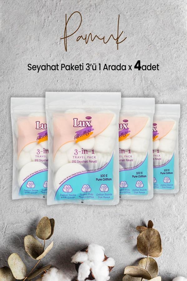 Lux 3' lü Seyahat Paketi x 4 Adet - Image 1